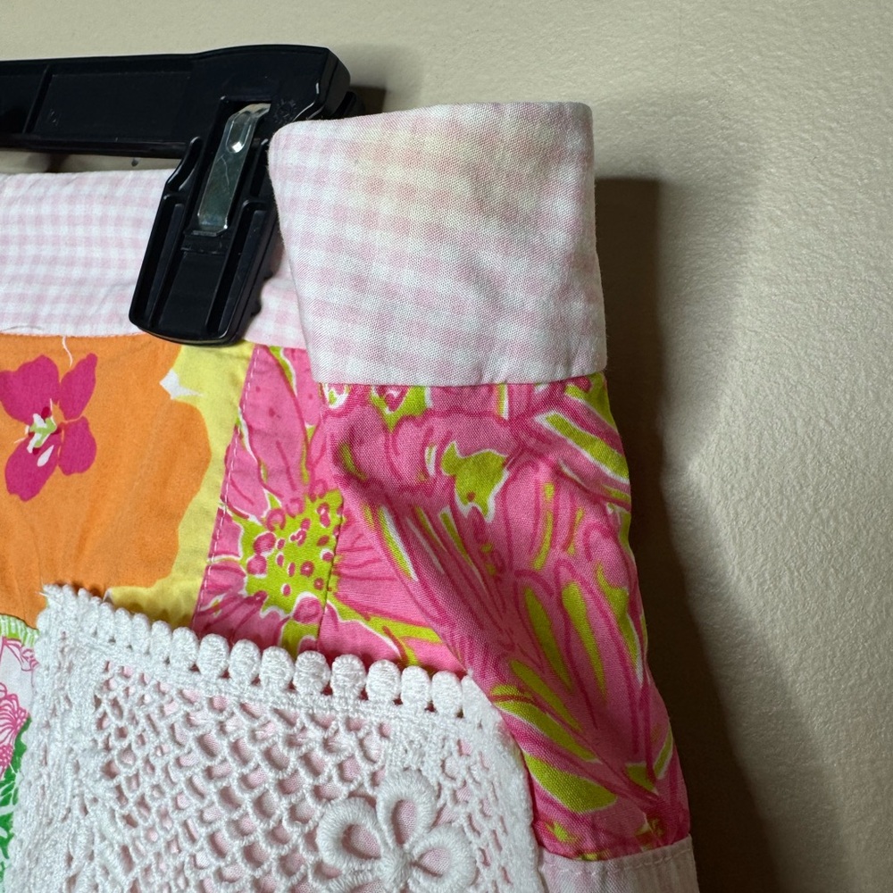 Lilly Pulitzer Pink and White Quilted Style Mini Skirt - Picture 13 of 16